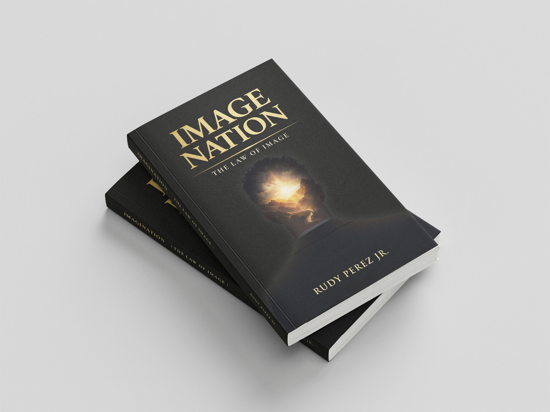 Two copies of the book Image Nation: The Law of Image by Rudy Perez Jr.